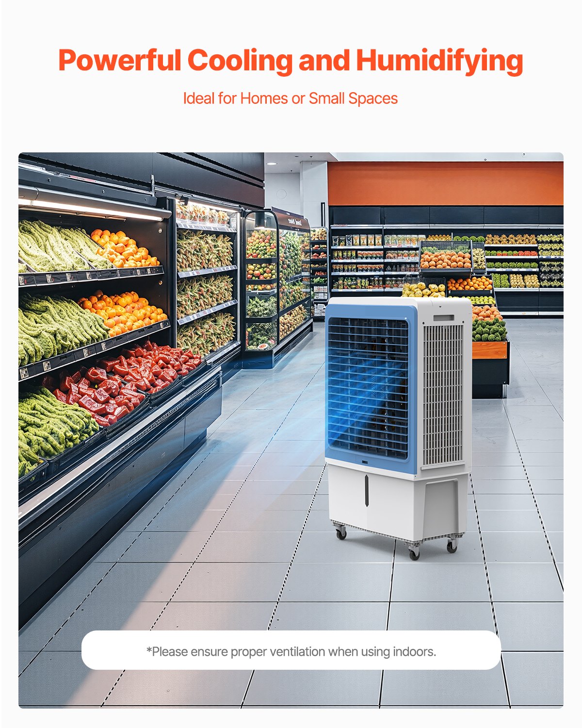 VEVOR Swamp Evaporative Cooler - Select Your Configuration - SYZZZFLQQDZA10BA0V1 - view 3