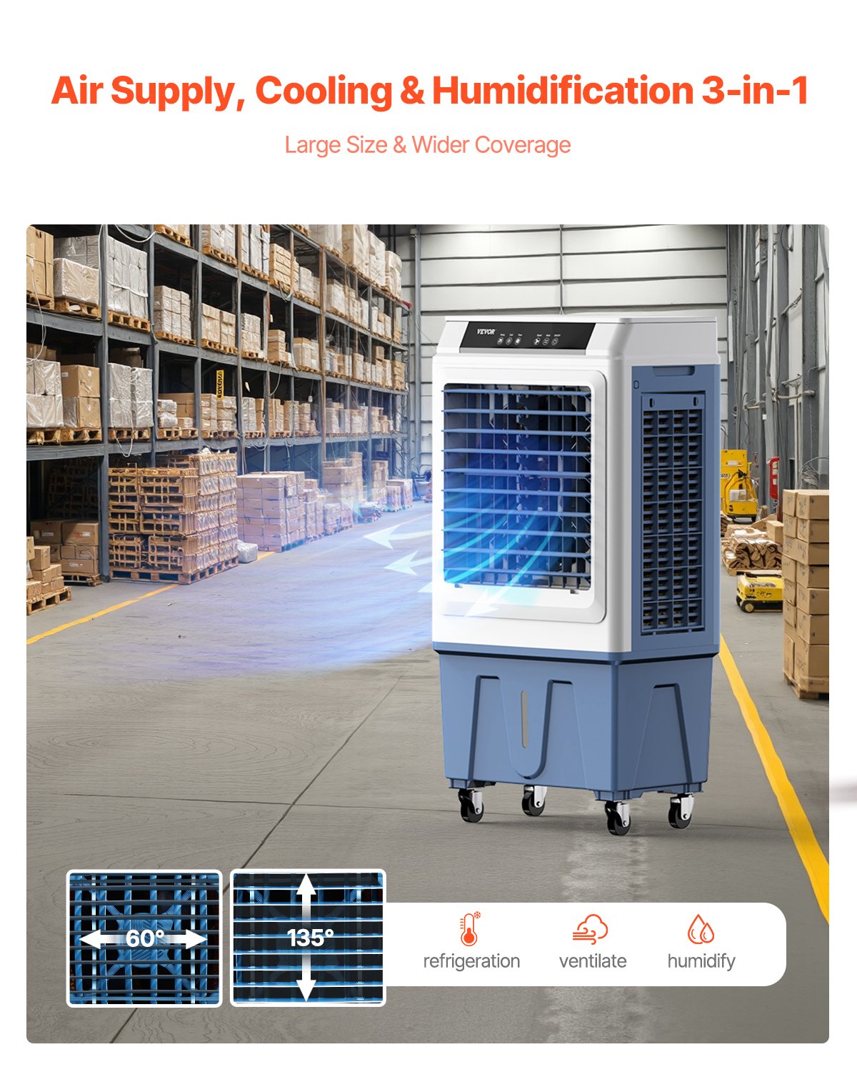 VEVOR Swamp Evaporative Cooler - Select Your Configuration - SYZZZFLQQDZAOUZAVV1 - view 2