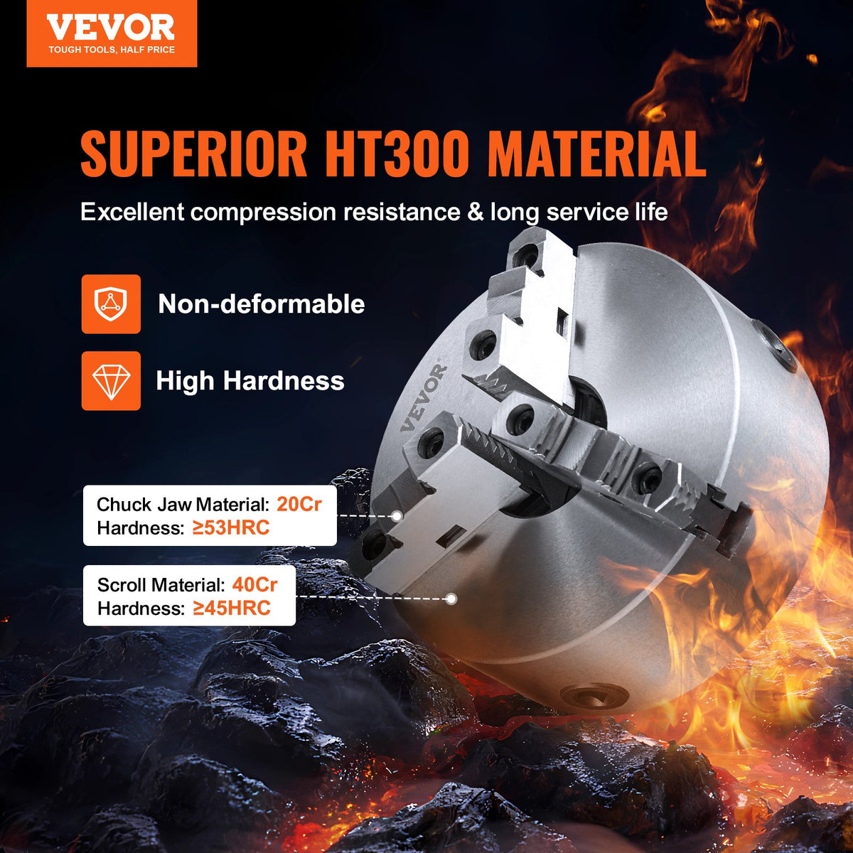 VEVOR Precision Lathe Chuck - Select Your Configuration - SZKP10YC3G00YQFFEV0 - view 2