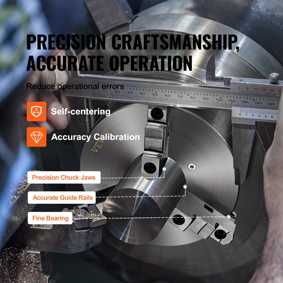 VEVOR Precision Lathe Chuck - Select Your Configuration - SZKP10YC3G00YQFFEV0 - view 3