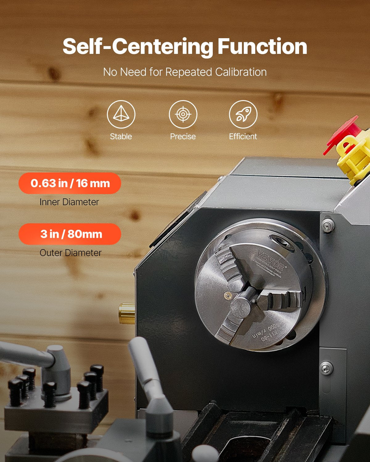 VEVOR Precision Lathe Chuck - Select Your Configuration - SZKP3YC3GKZ0S8BRGV0 - view 3