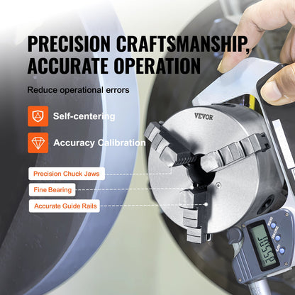 VEVOR Precision Lathe Chuck - Select Your Configuration - SZKP6YC3G000P8W20V0 - view 3