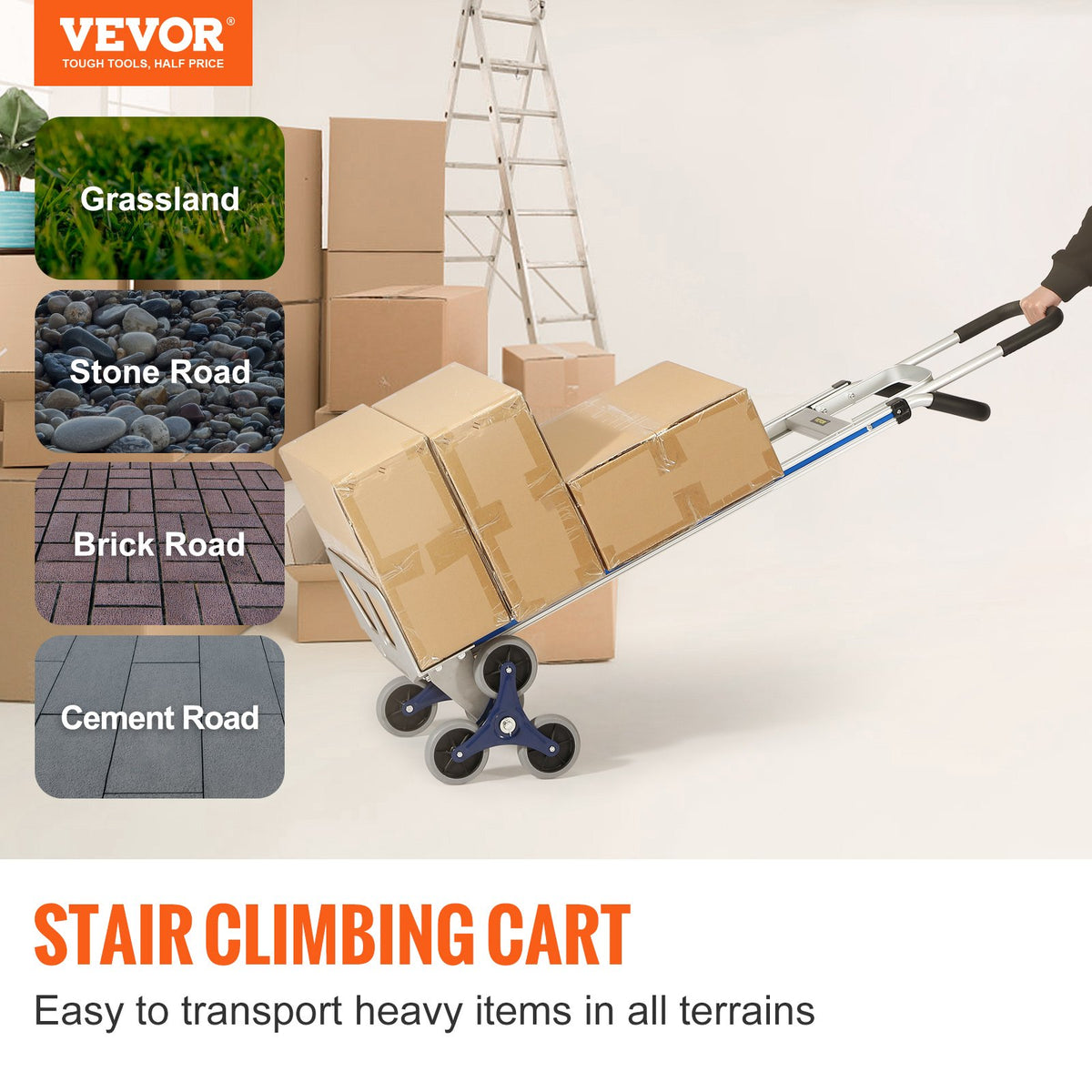 VEVOR Non-Dolly Stair Climbing cart - Select Your Configuration - TCSPLCX250KG6MDK3V0 - view 2
