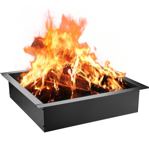 VEVOR Fire Pit Ring, 36-Inch Outer/30-Inch Inner Diameter Fire Pit Insert,1.5 mm Thickness Fire Ring, DIY Steel Ring with Tongs In-Ground Fire Pit Liner for Outdoor, Patio, Backyar - TGFXHKHC30X5DQCH1V0 - view 1