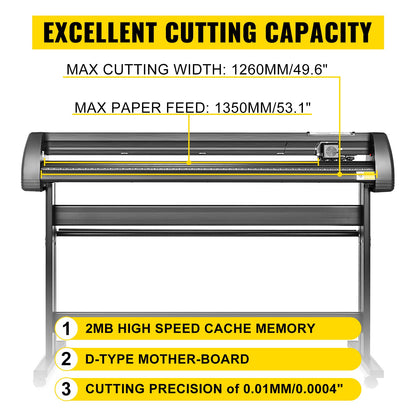 5 in1 Heat Press 15"x15" Vinyl Cutter Plotter 53" USB Port Sticker Print DIY - THJ3838+KZJ-13501V1 - view 3