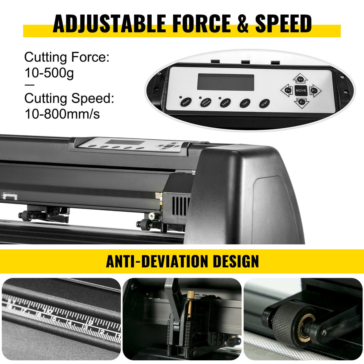 VEVOR 6 In 1 Mug Hat Heat Press & 14 Inch Vinyl Cutter Plotter Machine Kit - THJ3838-KZJ375001V1 - view 2