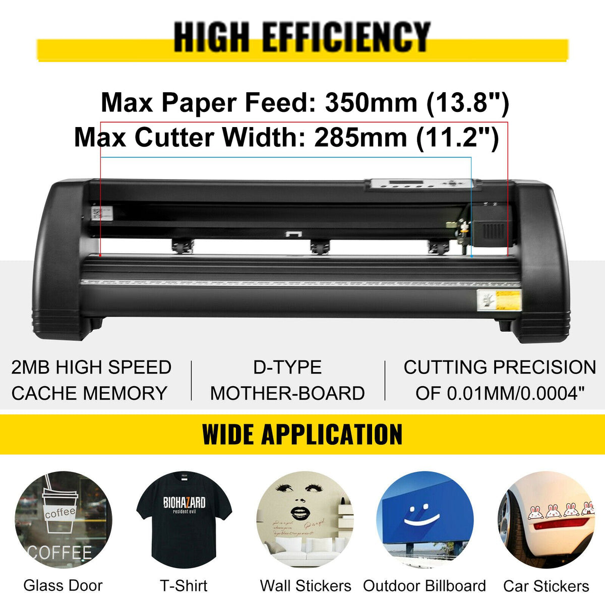 VEVOR 6 In 1 Mug Hat Heat Press & 14 Inch Vinyl Cutter Plotter Machine Kit - THJ3838-KZJ375001V1 - view 3