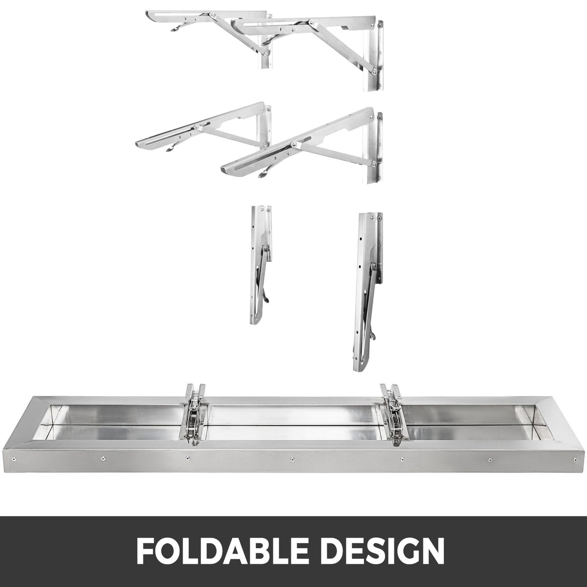 VEVOR Folding Concession Serving Shelf - 48 x 12 in - product view 3