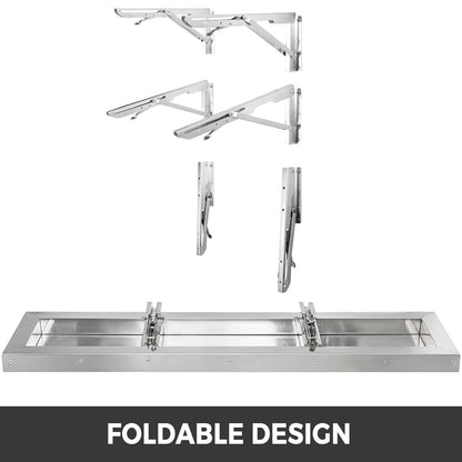 VEVOR Folding Concession Serving Shelf - 48 x 12 in - product view 3