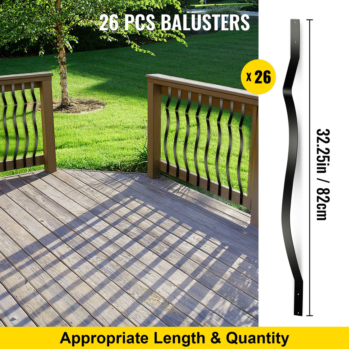 VEVOR Balusters & Spindles - Select Your Configuration - TLGYC32.2525/I5M3V0 - view 3