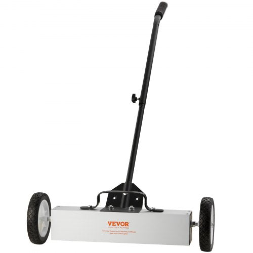 VEVOR 45Lbs Rolling Magnetic Sweeper with Wheels, Push-Type Magnetic Pick Up Sweeper, 18-inch Large Magnet Pickup Lawn Sweeper, Magnet with Telescoping Handle, Easy Cleanup of Workshop Garage Yard - TLSCXQSQT1845AO8ZV0 - view 1