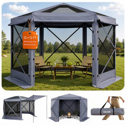 VEVOR Camping Gazebo Screen Tent - Select Your Configuration - TMZPXKTMK6M19E7LB001V0 - view 1