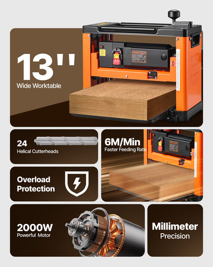 VEVOR Wood Planer & Accessories - Select Your Configuration - TSBCDSLXD25DY60QW001V1 - view 2