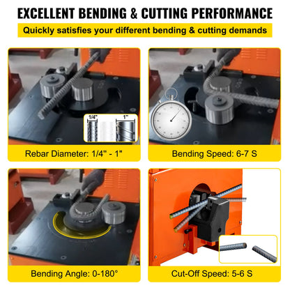 VEVOR Rebar Benders - Select Your Configuration - TSGJWQJD25DWHYM01V1 - view 3