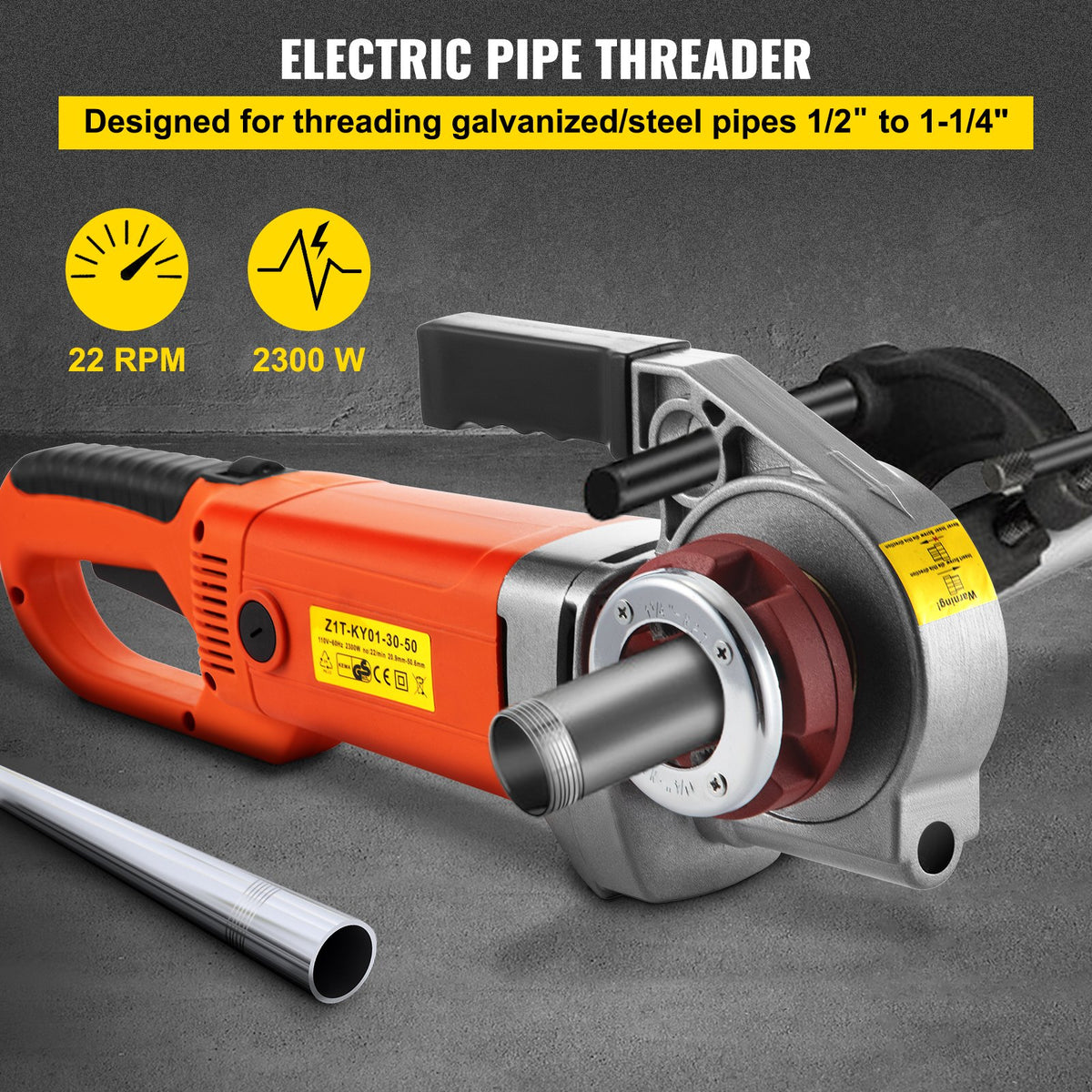 VEVOR Pipe Threader - Select Your Configuration - TSJ110V121-14CWV0V1 - view 2