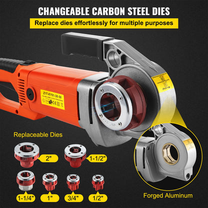 VEVOR Pipe Threader - Select Your Configuration - TSJMC110V122QIELKV1 - view 3