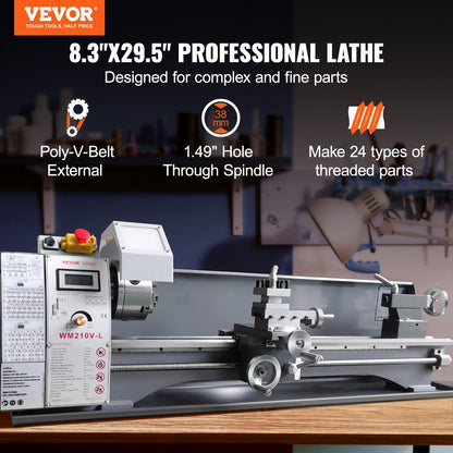 VEVOR Metal Lathes - Select Your Configuration - TSJSCCWSDJ210EZH9V1 - view 2