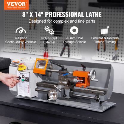 VEVOR Metal Lathes - Select Your Configuration - TSJSCCYSDJ200ZM3GV1 - view 2