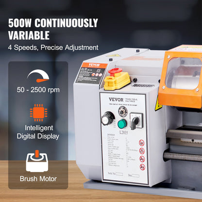 VEVOR Metal Lathes - Select Your Configuration - TSJSCCYSDJ200ZM3GV1 - view 3
