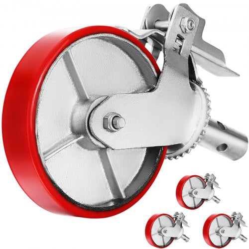 VEVOR 8 in Polyurethane Caster Wheels, Set of 4 - product view 1