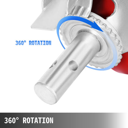 VEVOR 8 in Polyurethane Caster Wheels, Set of 4 - product view 3
