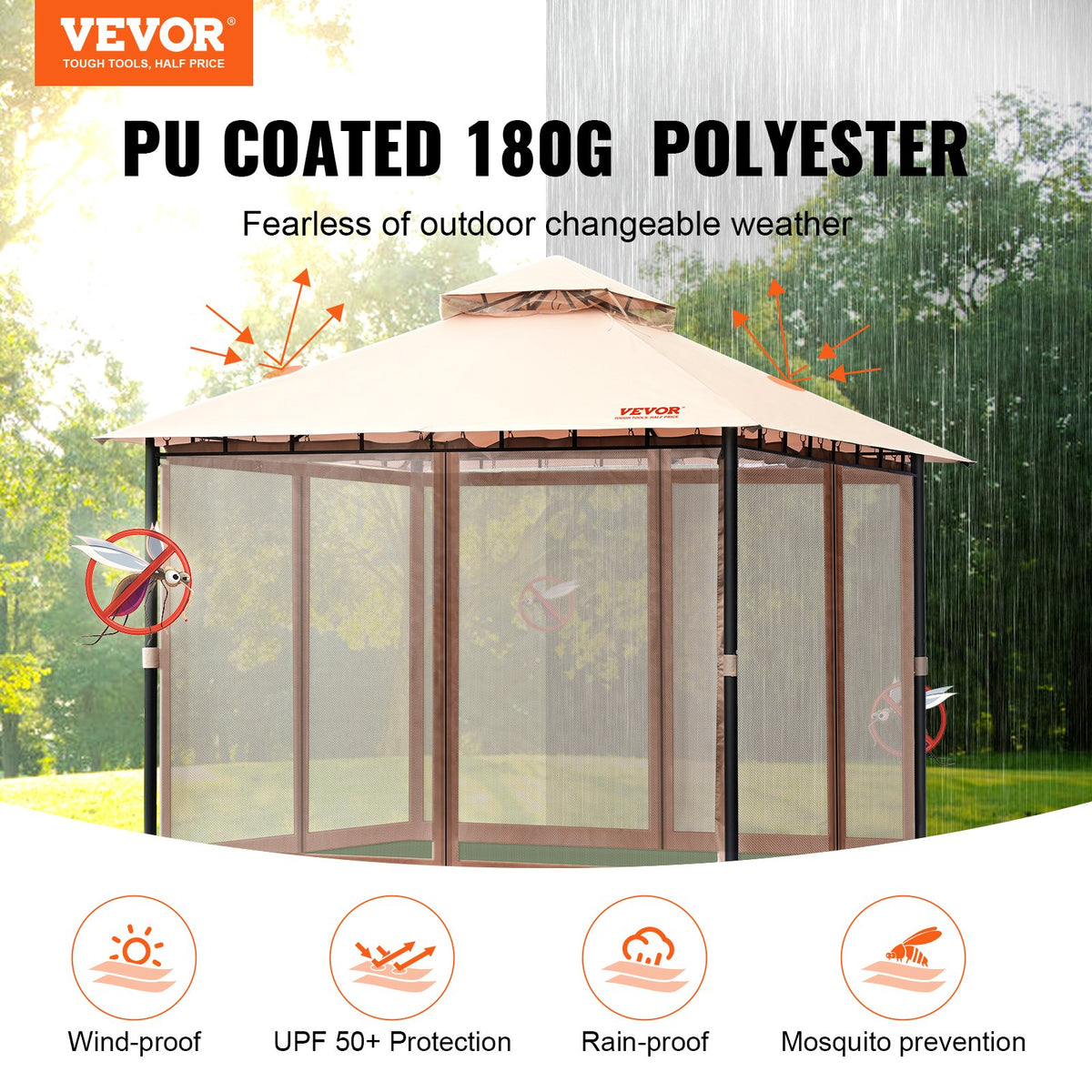 VEVOR Outdoor Gazebo Canopy - Select Your Configuration - TYLTZZ10X10FTV427V0 - view 2
