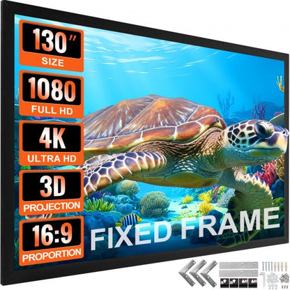 VEVOR Projection Screens - Select Your Configuration - TYPM130YC16-9LHJKV0 - view 1