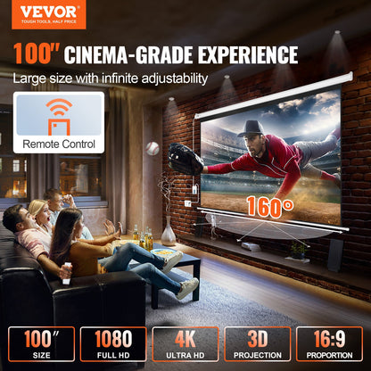 VEVOR Projection Screens - Select Your Configuration - TYPM20DDSJ1234UJGV1 - view 2