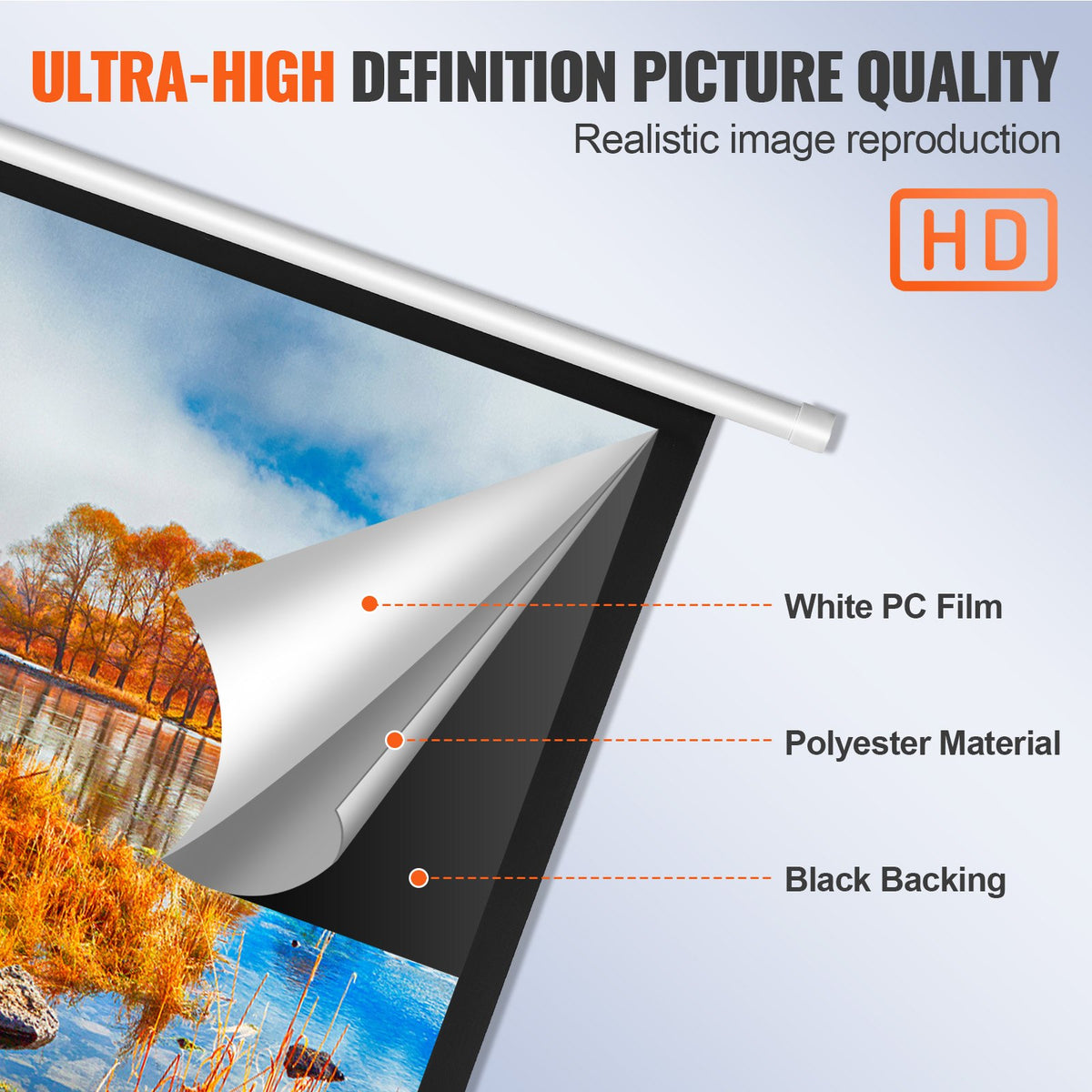 VEVOR Projection Screens - Select Your Configuration - TYPM20DDSJ1234UJGV1 - view 3