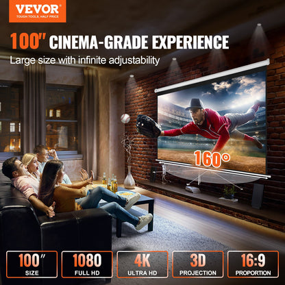 VEVOR Projection Screens - Select Your Configuration - TYPM20SDSJ106BD6YV0 - view 2