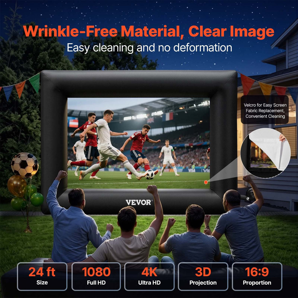 VEVOR Inflatable Projection Screen - Select Your Configuration - TYPMCQSDFJM000001V1 - view 2