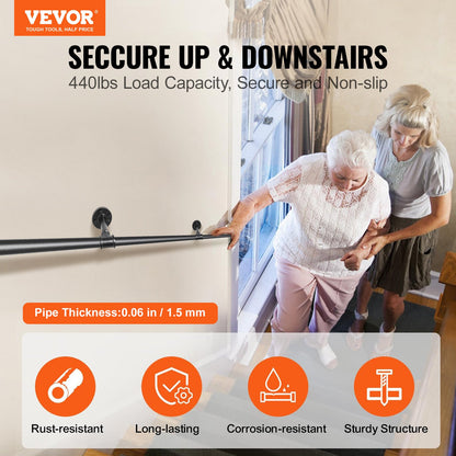 VEVOR indoor wall mounted stair handrail - Select Your Configuration - TZBGSLTFSGY10E0RRV0 - view 2