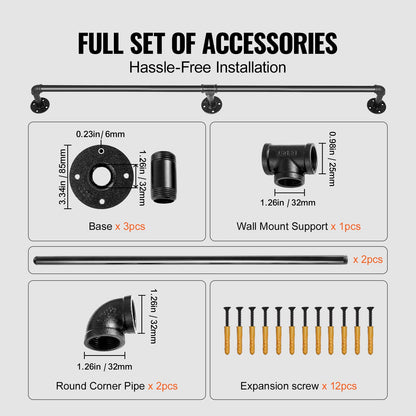VEVOR indoor wall mounted stair handrail - Select Your Configuration - TZBGSLTFSGYG4DWRPV0 - view 3
