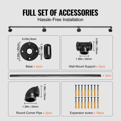 VEVOR indoor wall mounted stair handrail - Select Your Configuration - TZBGSLTFSGYG86KXAV0 - view 3