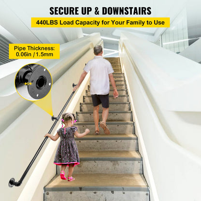 VEVOR indoor wall mounted stair handrail - Select Your Configuration - TZBGSLTFSGYG9VDEUV0 - view 2
