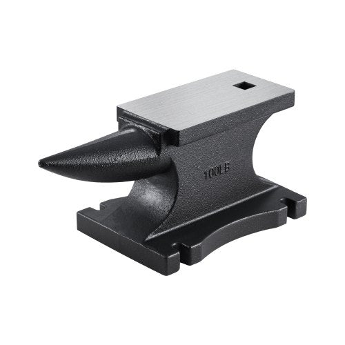 VEVOR Cast Iron Anvil, 100 Lbs/45kg Single Horn Anvil, with 10.4 x 5 in Countertop and Stable Base, High Hardness Rugged Round Horn Anvil Blacksmith, for Shaping, Bending, Twisting - TZHSBDDW100LBVQV6V0 - view 1