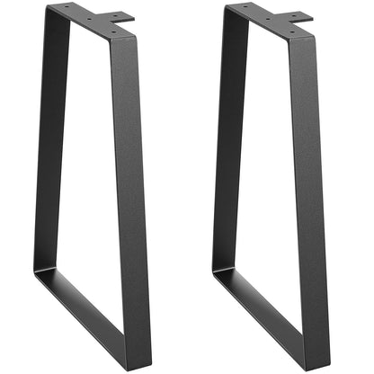 VEVOR Trapezoid Steel Table Legs, 16 in x Bottom-11.22 in x Top-6.89 in, Set of 2 - view 3