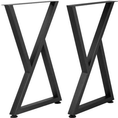 VEVOR Z-Shape Steel Table Legs, 28x18 in, Set of 2 - view 3