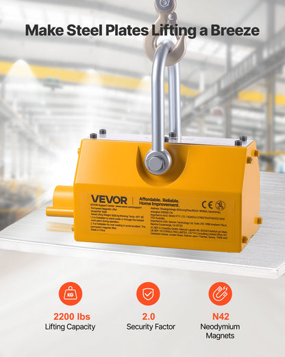 VEVOR Lifting Magnet - Select Your Configuration - UXYCXP2200LBZMF3L001V0 - view 2