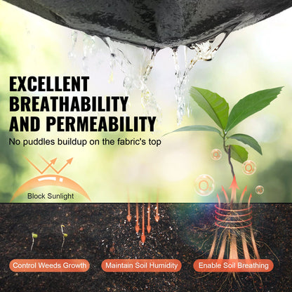 VEVOR PP Weed Barrier Fabric and Others - Select Your Configuration - WFB650FT80ASNTIWAV0 - view 3