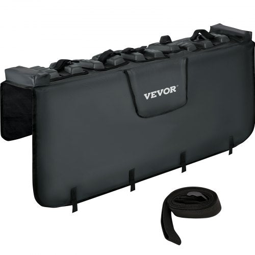 VEVOR Tailgate Pad, 54" Wide Pickup Truck Tailgate Bike Pad, Bike Tailgate Protection Cover Carries up to 5 Bikes, Truck Bed Bike Pad with PVC Outer Layer, Tool Pocket and Straps - WMGJBYC54PVC53HJHV0 - view 1