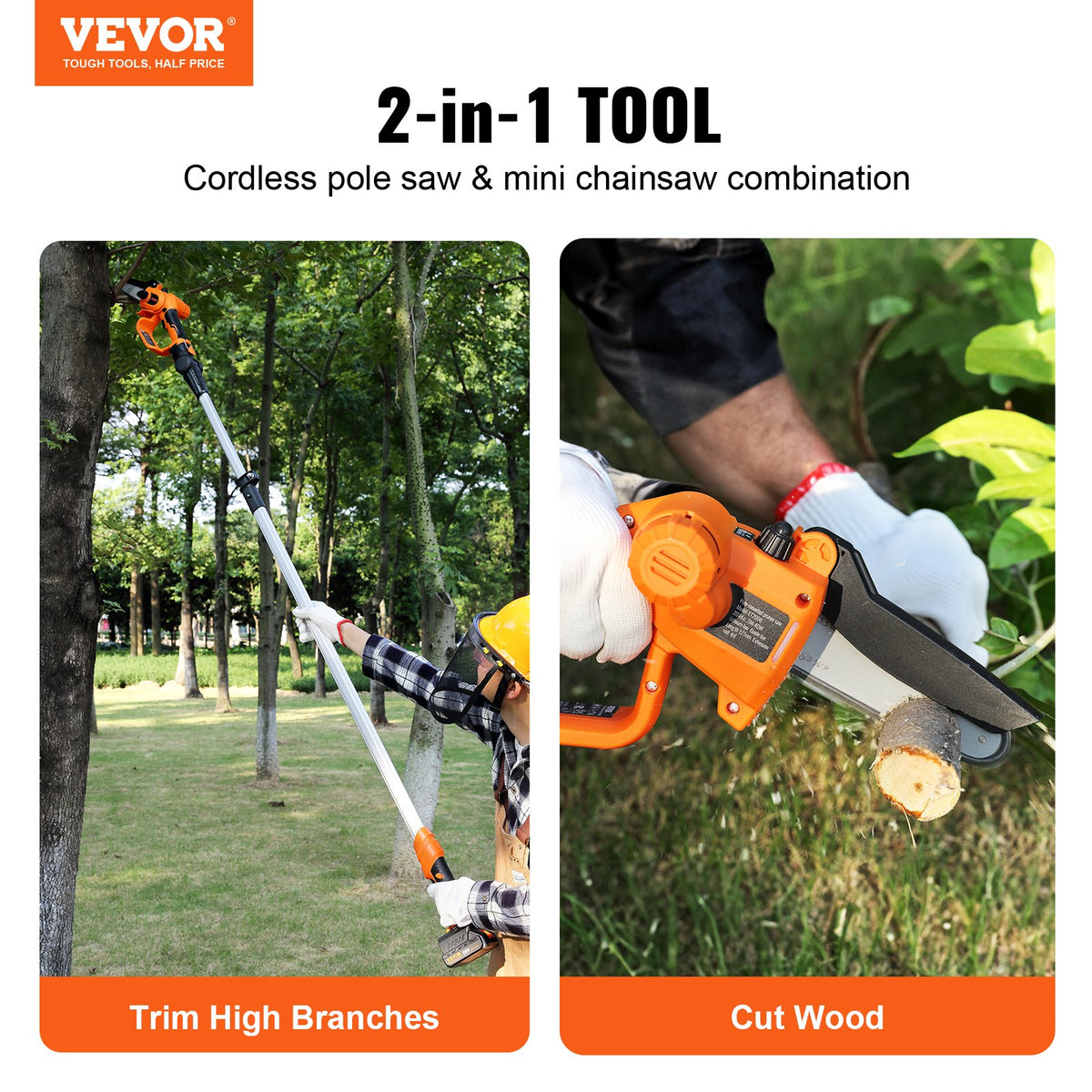 VEVOR Electric Pole Saw - Select Your Configuration - WSDDXZJMNLJLYBIRDV1 - view 2