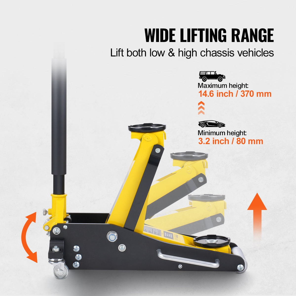VEVOR Floor Jacks - Select Your Configuration - WSQJDLT2TSGBXE4W6V0 - view 3
