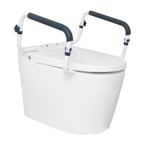 VEVOR Toilet Safety Rail, 300LBS Capacity Toilet Seat Frame, Adjustable Width Fit Most Toilets, Easy Installation, Toilet Handles Grab Bars with Padded Armrests for Handicap, - WTMTAQLG300B6N2GUV0 - view 1