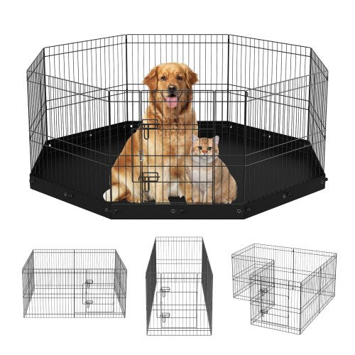VEVOR Patio Exercise Pet Playpen - Select Your Configuration - WXZZYDCWWLHS25D60V0 - view 1