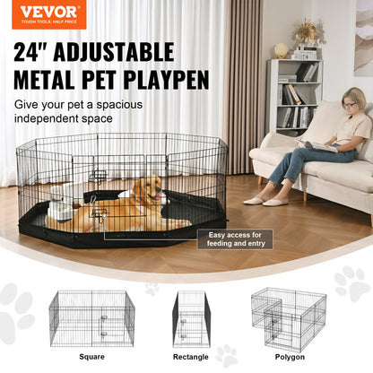 VEVOR Patio Exercise Pet Playpen - Select Your Configuration - WXZZYDCWWLHS25D60V0 - view 2