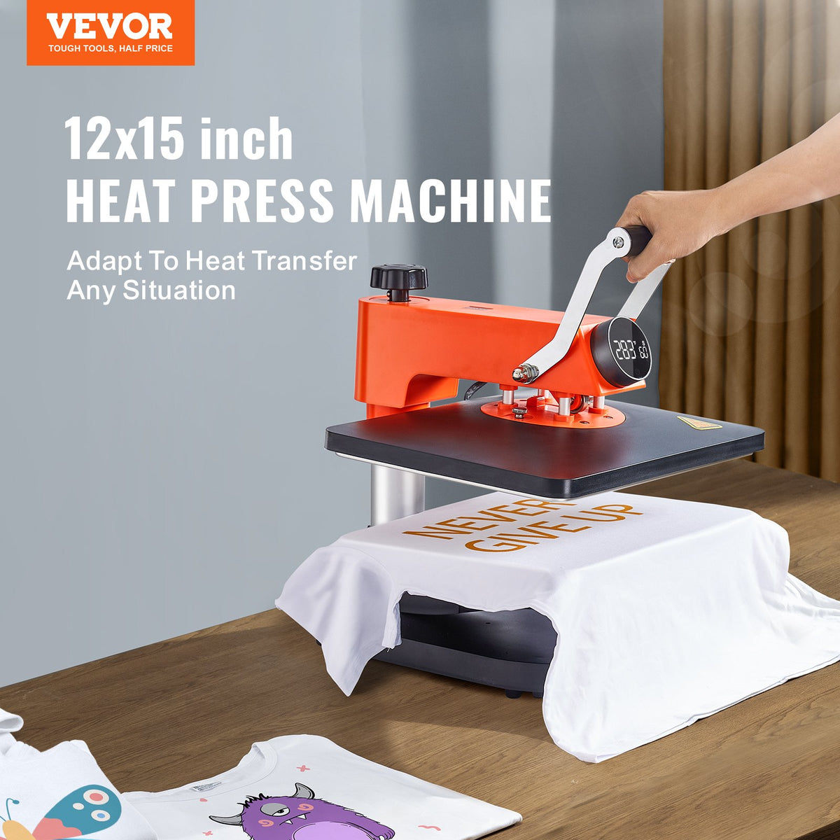 VEVOR Press Downwards Heat Press Machine - Select Your Configuration - XKTF91012155172EDV1 - view 2