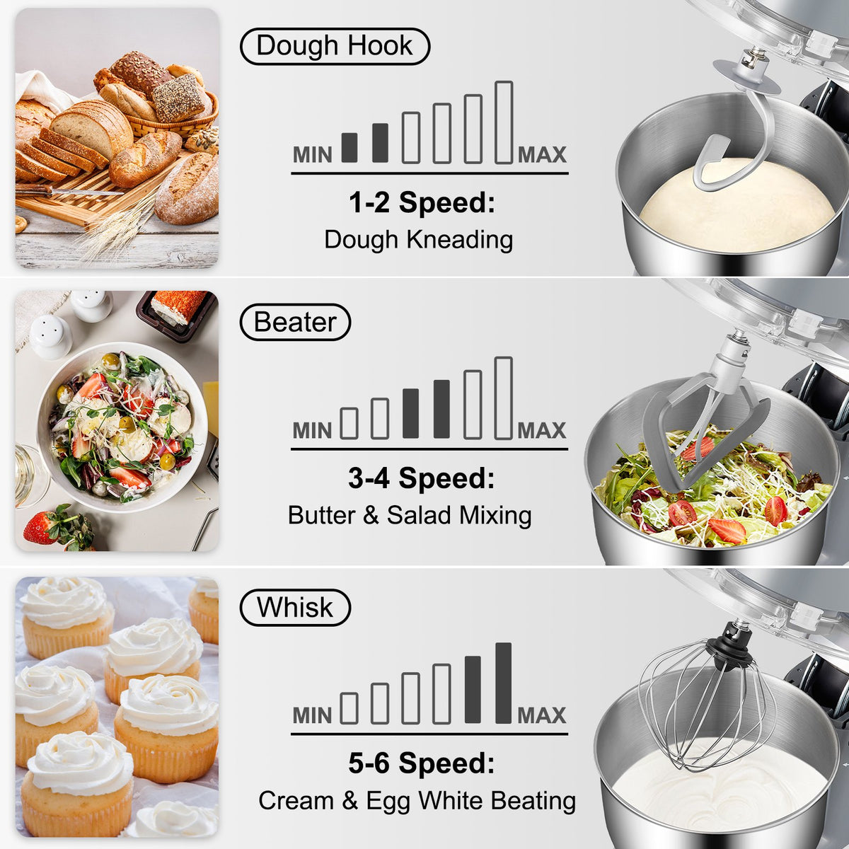VEVOR Stand Mixer - Select Your Configuration - XRLLSJBJHHBDFN8Q4V1 - view 3