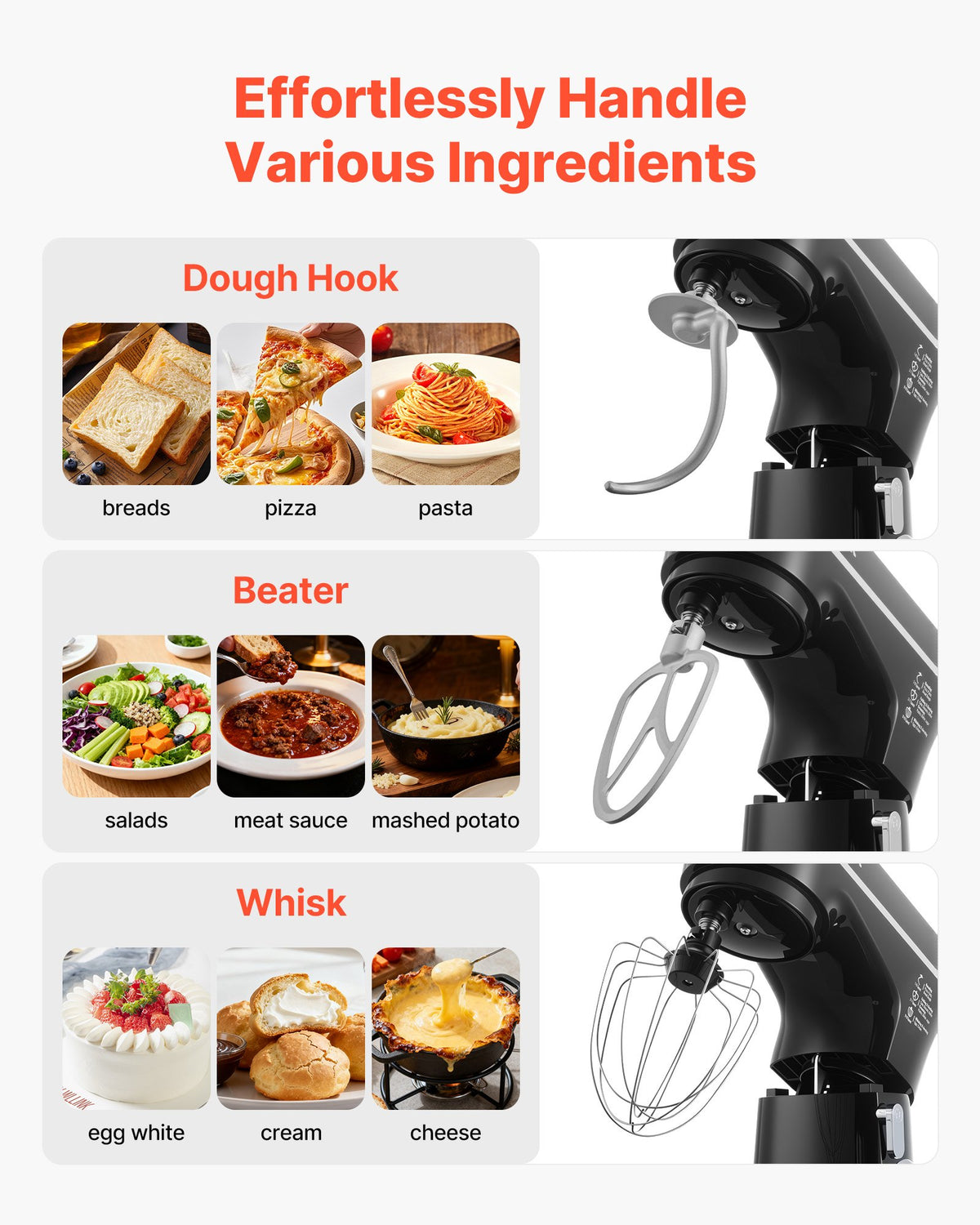 VEVOR Stand Mixer - Select Your Configuration - XRLTMSJBJHS4U6EJCV1 - view 2