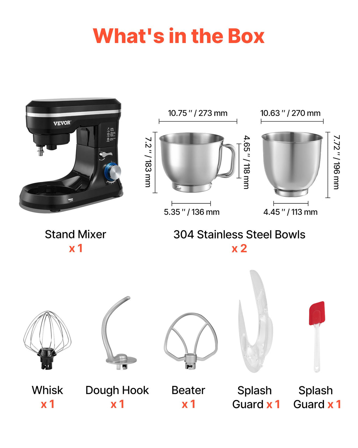 VEVOR Stand Mixer - Select Your Configuration - XRLTMSJBJHS4U6EJCV1 - view 3
